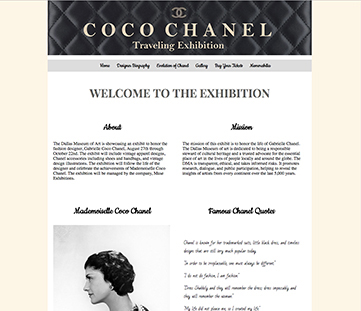 Coco Chanel Traveling Exhibit
